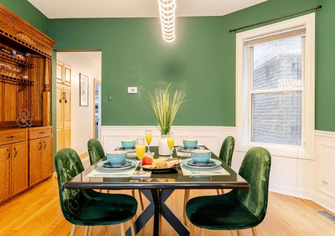 2 Bed Apt W/ Office, Free Parking, Near Wrigley Chicago Luaran gambar